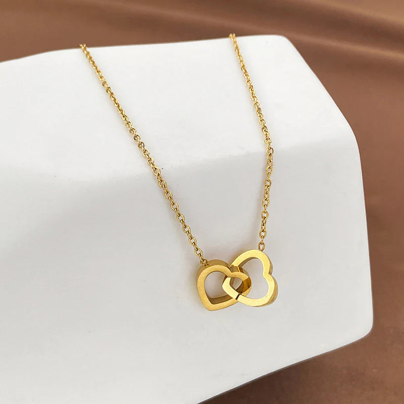 Gold-Plated Heart Themed Pendant