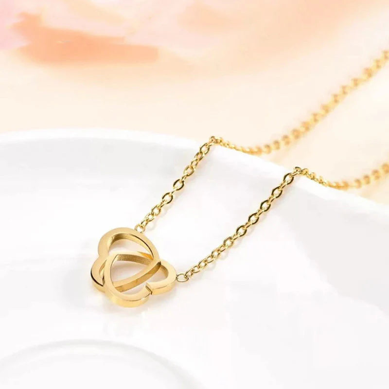Gold-Plated Heart Themed Pendant