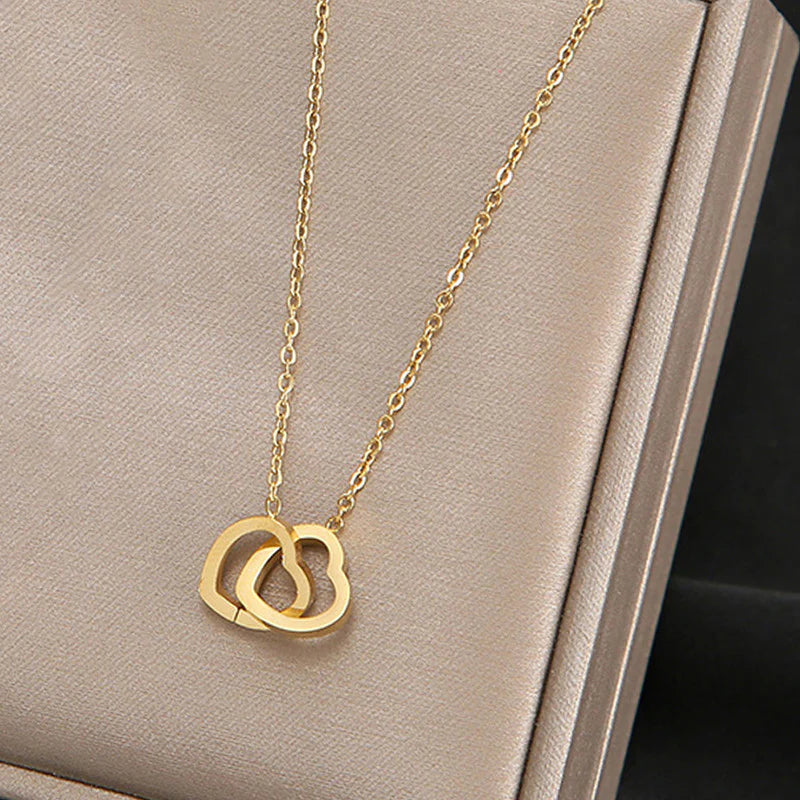 Gold-Plated Heart Themed Pendant
