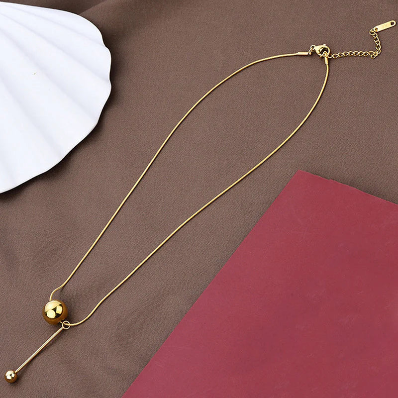 Gold-Plated Anti Tarnish Spherical Pendant