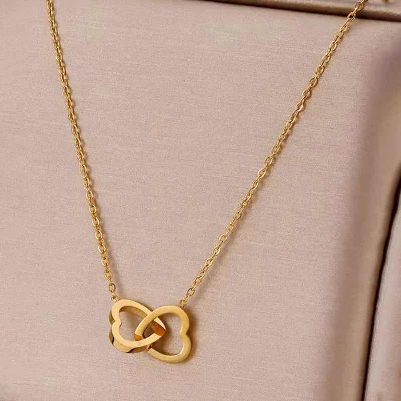 Gold-Plated Heart Themed Pendant